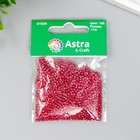 Бисер "Астра"  11/0, 20 гр (105 красный/прозр.глянцевый) - Фото 3