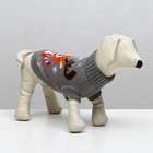 Свитер «Олень на сером», M (ДС 26, ОШ 26, ОГ 28-46 см) - Фото 3