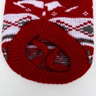 Свитер «Бегущие олени», XL (ДС 34, ОШ 34, ОГ 32-51 см), бордовый - Фото 10