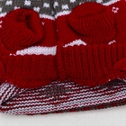 Свитер «Бегущие олени», 2XL (ДС 41, ОШ 41, ОГ 36-60 см), бордовый - Фото 11