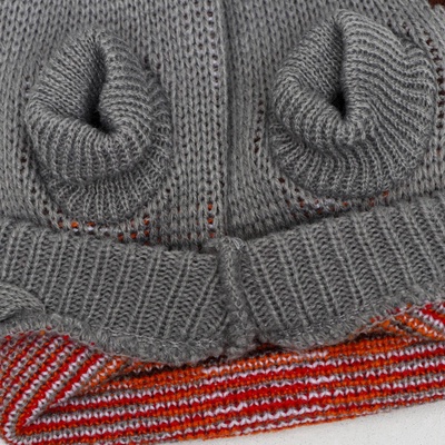 Свитер «Олень на сером», 3XL (ДС 46, ОШ 46, ОГ 38-64 см)