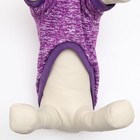 Свитер меланжевый, размер XL (ДС 35, ОШ 32, ОГ 50 см), фиолетовый - Фото 5