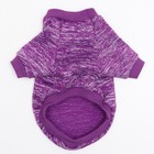 Свитер меланжевый, размер XL (ДС 35, ОШ 32, ОГ 50 см), фиолетовый - Фото 6