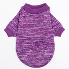 Свитер меланжевый, размер XL (ДС 35, ОШ 32, ОГ 50 см), фиолетовый - Фото 7