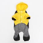 Комбинезон «Мишка», размер M, ДС 28 см, ОШ 30 см, ОГ 38 см, жёлтый, чёрный - Фото 8