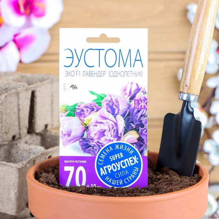 Семена цветов Эустома "Эхо Лавендер", F1, О, драже, 5 шт - Фото 1