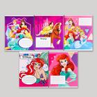 Тетрадь в клетку 12 листов, 5 видов МИКС, обложка мелованный картон, «Принцессы» - Фото 3