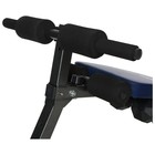 Скамья для пресса ONLYTOP, 120 см, изогнутая, с гантелями 1.5 кг и эспандерами - Фото 6