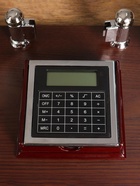 Набор настольный 7 в 1, (карандашница с часами, визитница, глобус, подставка, калька, подставка для мелочей) - Фото 2