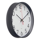 Часы настенные, интерьерные, бесшумные, d-19.5 см, черные - Фото 2