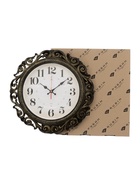 Часы настенные, интерьерные "Хостон", бесшумные, d-40.5 см, циферблат 26 см, чёрно-золотые - Фото 6