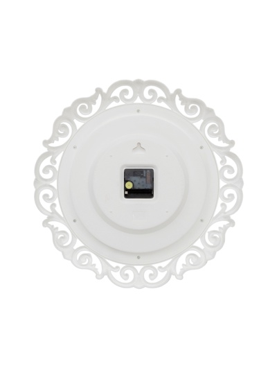 Часы настенные, интерьерные "Хостон", бесшумные, d-40.5 см, циферблат 26 см, белые с золотом