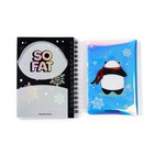 Подарочный набор новогодний, голографический блокнот и обложка на паспорт, Snow panda - Фото 5