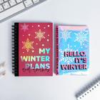 Подарочный набор: голографический блокнот и обложка My winter plans - Фото 2