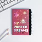 Подарочный набор: голографический блокнот и обложка My winter plans - Фото 5