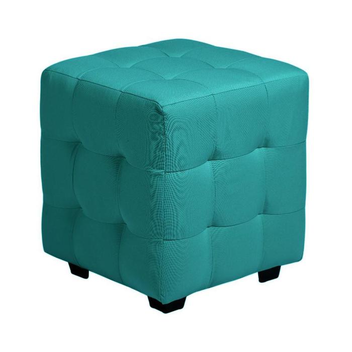 Пуф Генри 400х400х420 Рогожка EMERALD - Фото 1