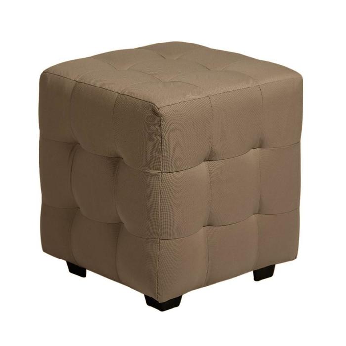 Пуф Генри 400х400х420 Рогожка BROWN - Фото 1