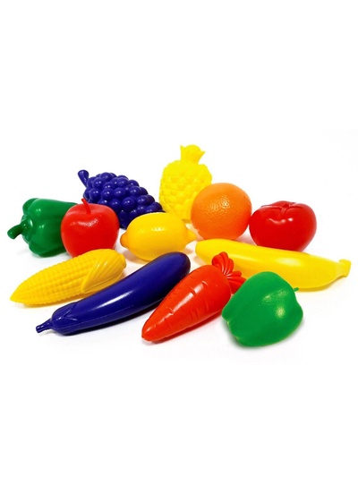 Игровой набор «Овощи, фрукты», 12 штук, МИКС