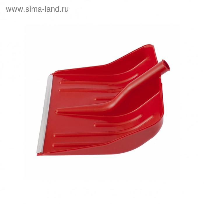 Ковш лопаты пластиковый, 420 × 425 мм, с планкой, красный, «Сибртех» - Фото 1