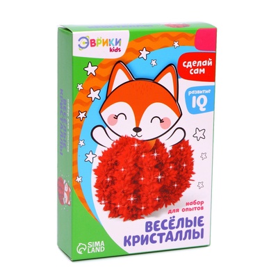 Выращивание кристалла «Весёлые. Лисичка», набор для опытов