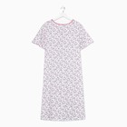 Сорочка женская, цвет белый/розовый, размер 50 - Фото 3