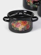 Набор кастрюль эмалированных «Жостово», 3 шт.: 1.5 л, 2.9 л, 4.5 л, чёрный - Фото 2