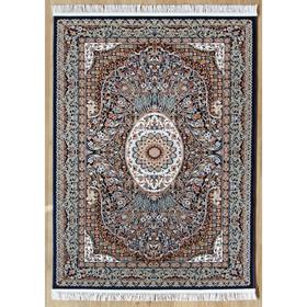 Ковёр прямоугольный Isfahan d517, размер 80x133 см, цвет navy