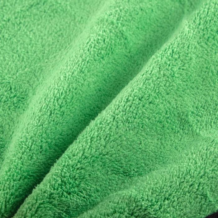 Тряпка для мытья авто, CARTAGE, микрофибра, 350 г/м², 30×40 cм, зелено-серая - фото 1890987865