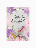 Брошь «Цветы» в вазе, цветная в серебре - Фото 5