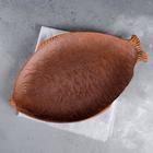Блюдо "Рыбка", под мешковину, красная глина, 40 см - Фото 1