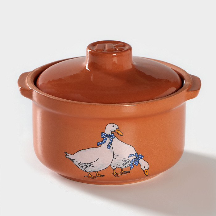 Горшочек - сотейник «Гуси», 400 мл - Фото 1