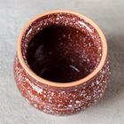 Горшочек традиционный «Мрамор коричневый», 400 мл - Фото 4