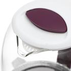 Чайник электрический WILLMARK WEK-1704G, стекло, 1.7 л, 2200 Вт, бело-фиолетовый - фото 51333801 Чайник электрический WILLMARK WEK-1704G, стекло, 1.7 л, 2200 Вт, бело-фиолетовый - фото 51333801