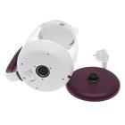 Чайник электрический WILLMARK WEK-1704G, стекло, 1.7 л, 2200 Вт, бело-фиолетовый - фото 51333805 Чайник электрический WILLMARK WEK-1704G, стекло, 1.7 л, 2200 Вт, бело-фиолетовый - фото 51333805