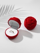 Футляр под кольцо, серьги «Роза», бархатный, 6×5.5 см, красный - Фото 7