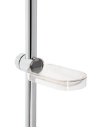 Душевая стойка ZEIN H01, с пластиковой прозрачной мыльницей и крепежом, хром - Фото 3