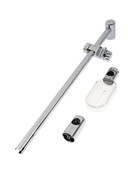 Душевая стойка ZEIN H01, с пластиковой прозрачной мыльницей и крепежом, хром - Фото 5