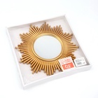 Зеркало настенное «Солнце», d=25 см, (d=11 см), цвет золотой - Фото 5