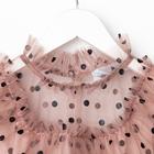 Платье сетка с оборкой "KAFTAN", бежевый, р-р 30 (98-104см) - Фото 8
