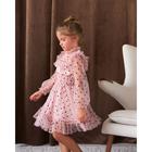 Платье сетка с оборкой "KAFTAN", бежевый, р-р 30 (98-104см) - Фото 2