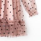 Платье сетка с оборкой "KAFTAN", бежевый, р-р 38 (146-152см) - Фото 10