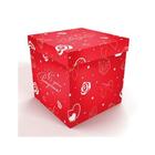 Коробка для воздушных шаров "С ДР", 60х60х60см, красная, набор 5шт. - фото 9103692