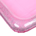 Надувная песочница с блёстками, 60х45 см, цвет розовый - фото 8954420