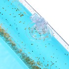 Надувная песочница с блёстками, 60х45 см, цвет голубой - фото 7762979