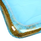 Надувная песочница с блёстками, 60х45 см, цвет голубой - фото 7762980
