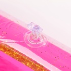 Надувная песочница с блёстками, 60×45 см, ярко-розовая - Фото 3