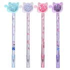 Ручка-прикол Calligrata «Блеск киска», чёрный стержень, гелевая, МИКС - Фото 1