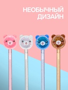 Ручка-прикол Calligrata «Блеск мишка», чёрный стержень, гелевая, МИКС - Фото 2