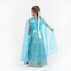 Карнавальный костюм «Элла», платье, плащ, диадема, жезл, коса, р. 32, рост 122-128 см - Фото 4