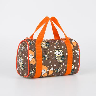 Сумка детская, отдел на молнии, цвет коричневый